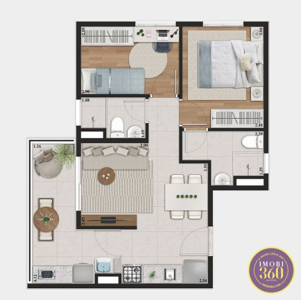 Imagem Apartamento com 2 Quartos à Venda, 45 m² em Parque Do Carmo - São Paulo Imagem Apartamento com 2 Quartos à Venda, 45 m² em Parque Do Carmo - São Paulo