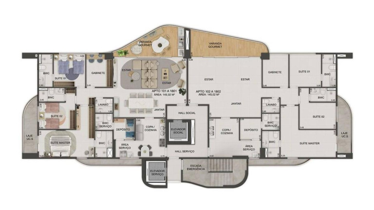 Imagem Apartamento com 3 Quartos à Venda, 145 m² em Parnamirim - Recife Imagem Apartamento com 3 Quartos à Venda, 145 m² em Parnamirim - Recife