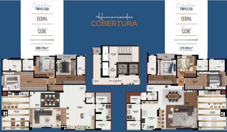 Imagem Apartamento com 3 Quartos à Venda, 12.460 m² em Meia Praia - Itapema