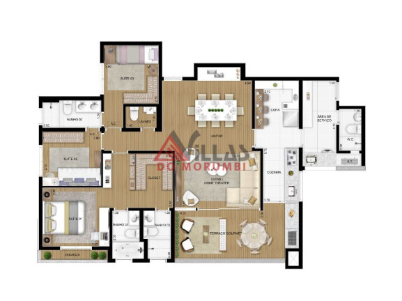 Imagem Apartamento com 4 Quartos à Venda, 128 m² em Vila Andrade - São Paulo