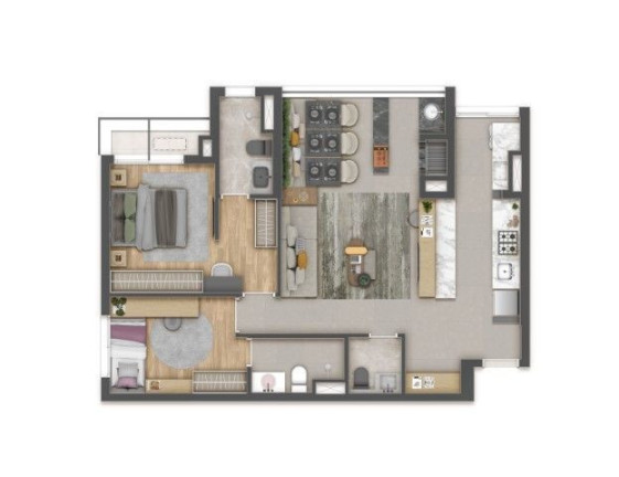 Imagem Apartamento com 1 Quarto à Venda, 38 m² em Vila Clementino - São Paulo Imagem Apartamento com 1 Quarto à Venda, 38 m² em Vila Clementino - São Paulo