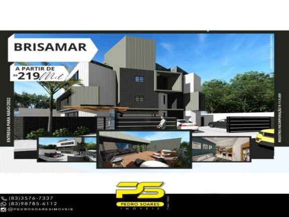 Apartamento com 2 Quartos à Venda, 55 m² em Brisamar - João Pessoa