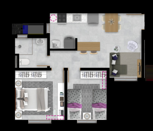 Imagem Imóvel com 1 Quarto à Venda, 23 m² em Hípica - Porto Alegre