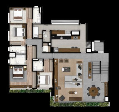 Imagem Apartamento com 4 Quartos à Venda, 201 m² em Brooklin Novo - São Paulo