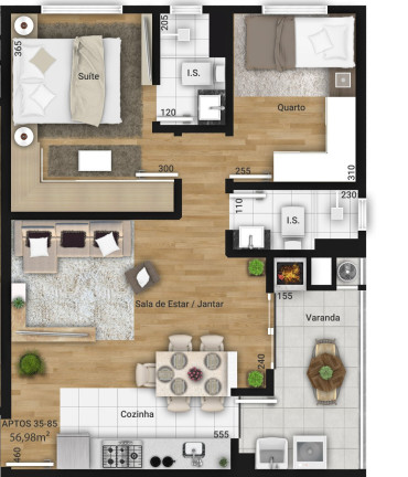 Imagem Apartamento com 2 Quartos à Venda, 68 m² em Tingui - Curitiba