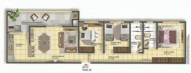 Imagem Apartamento com 3 Quartos à Venda, 109 m² em Centro - Santa Maria