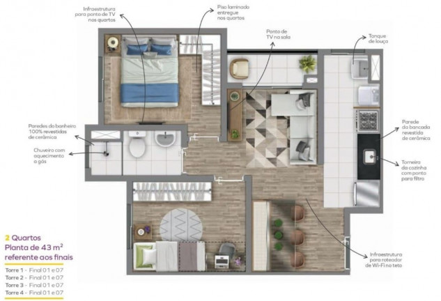 Imagem Apartamento com 2 Quartos à Venda, 41 m² em Jardim Monte Alegre - Taboão Da Serra