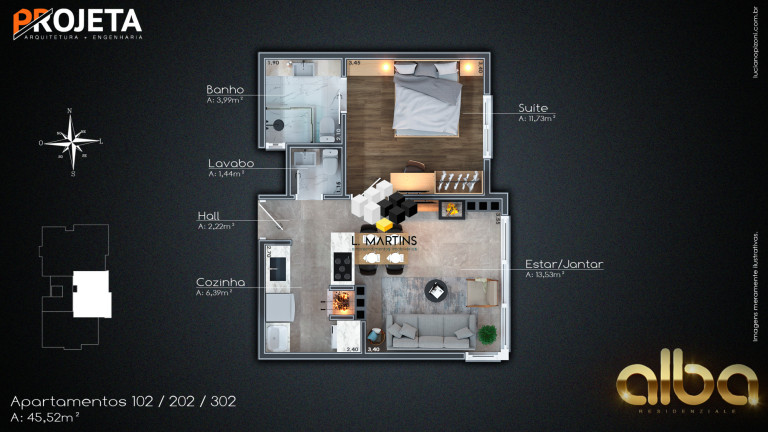 Imagem Apartamento com 1 Quarto à Venda, 49 m² em Carniel - Gramado Imagem Apartamento com 1 Quarto à Venda, 49 m² em Carniel - Gramado