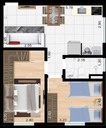 Imagem Apartamento com 2 Quartos à Venda, 43 m² em Jardim Tulipas - Sorocaba Imagem Apartamento com 2 Quartos à Venda, 43 m² em Jardim Tulipas - Sorocaba