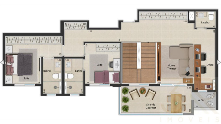 Apartamento com 3 Quartos à Venda, 91 m² em Alto Da Boa Vista - Ribeirão Preto