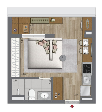 Imagem Apartamento com 2 Quartos à Venda, 45 m² em Campo Belo - São Paulo Imagem Apartamento com 2 Quartos à Venda, 45 m² em Campo Belo - São Paulo