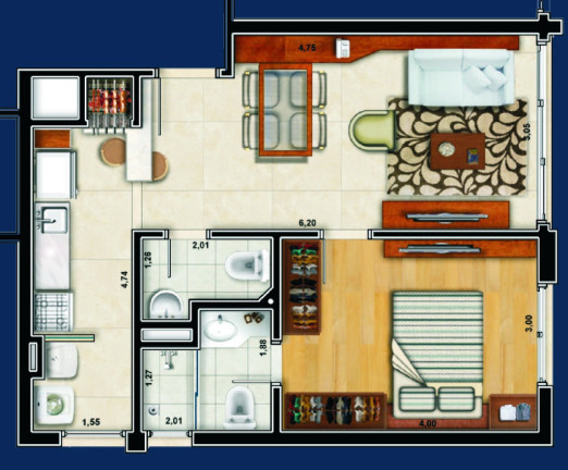 Imagem Apartamento com 1 Quarto à Venda, 52 m² em Higienópolis - Porto Alegre