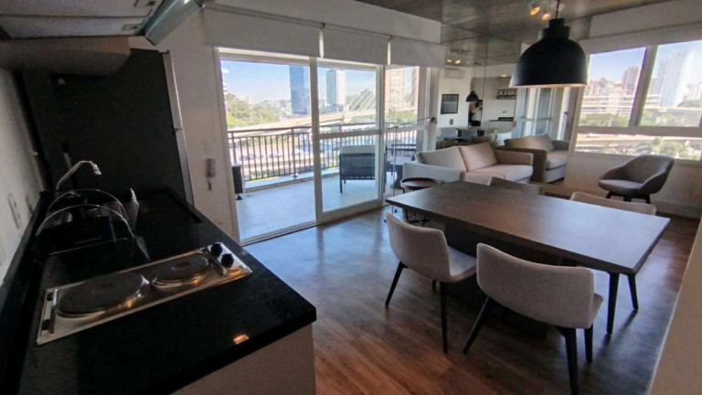 Imagem Apartamento com 1 Quarto para Alugar, 63 m² em Cidade Monções - São Paulo Imagem Apartamento com 1 Quarto para Alugar, 63 m² em Cidade Monções - São Paulo