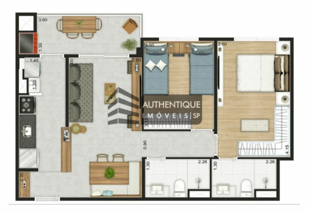 Imagem Apartamento com 2 Quartos à Venda, 61 m² em Santo Amaro - São Paulo Imagem Apartamento com 2 Quartos à Venda, 61 m² em Santo Amaro - São Paulo