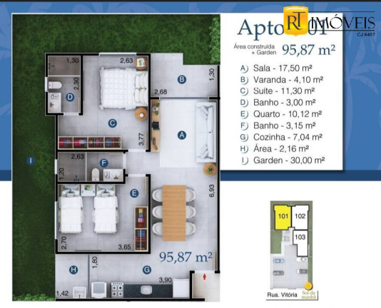 Imagem Apartamento com 2 Quartos à Venda, 64 m² em Palmeiras - Cabo Frio Imagem Apartamento com 2 Quartos à Venda, 64 m² em Palmeiras - Cabo Frio