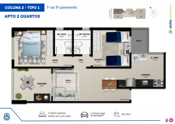 Imagem Imóvel com 2 Quartos à Venda, 64 m² em Praia De Itaparica - Vila Velha Imagem Imóvel com 2 Quartos à Venda, 64 m² em Praia De Itaparica - Vila Velha