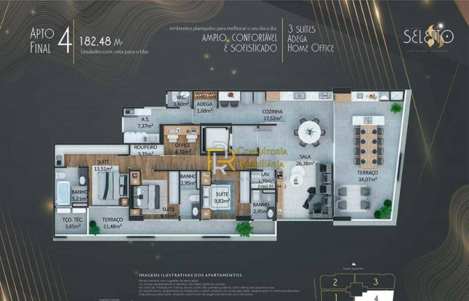 Imagem Apartamento com 3 Quartos à Venda, 144 m² em Canto Do Forte - Praia Grande Imagem Apartamento com 3 Quartos à Venda, 144 m² em Canto Do Forte - Praia Grande