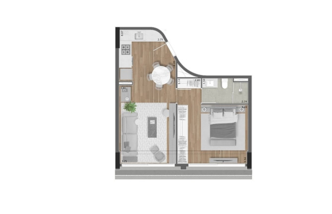 Imagem Apartamento com 1 Quarto à Venda, 103 m² em Itaim Bibi - São Paulo
