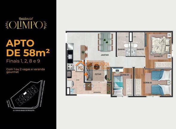 Imagem Apartamento com 3 Quartos à Venda, 58 m² em Macedo - Guarulhos Imagem Apartamento com 3 Quartos à Venda, 58 m² em Macedo - Guarulhos