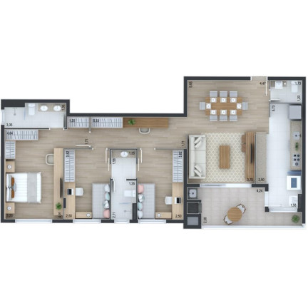 Imagem Apartamento com 3 Quartos à Venda, 117 m² em Ahú - Curitiba