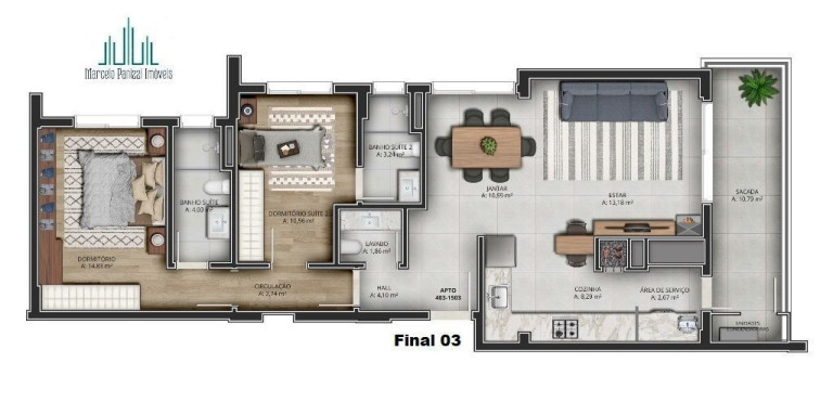 Imagem Apartamento com 2 Quartos à Venda, 105 m² em São Bento - Bento Gonçalves