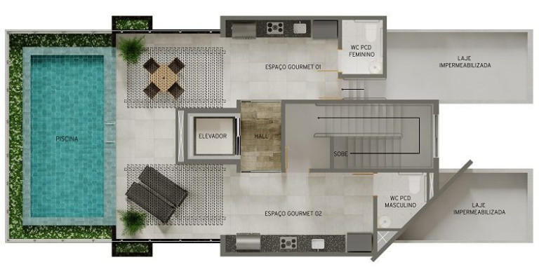 Imagem Apartamento com 1 Quarto à Venda, 31 m² em Jardim Oceania - João Pessoa
