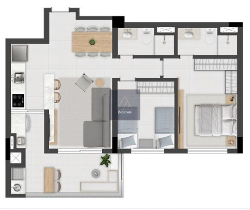 Imagem Apartamento com 2 Quartos à Venda, 71 m² em água Verde - Curitiba Imagem Apartamento com 2 Quartos à Venda, 71 m² em água Verde - Curitiba