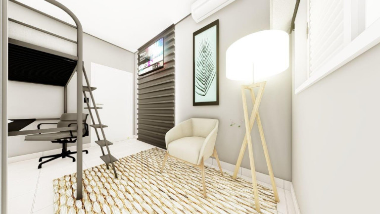 Imagem Apartamento com 1 Quarto à Venda, 46 m² em Caiçara - Praia Grande