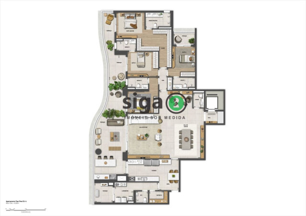 Imagem Apartamento com 4 Quartos à Venda, 293 m² em Jardim Das Perdizes - São Paulo Imagem Apartamento com 4 Quartos à Venda, 293 m² em Jardim Das Perdizes - São Paulo