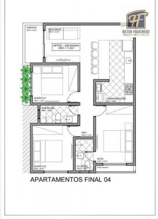 Imagem Apartamento com 2 Quartos à Venda, 53 m² em Bessa - João Pessoa