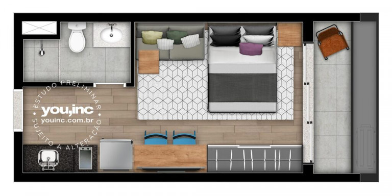 Imagem Studio com 1 Quarto à Venda, 22 m² em Pinheiros - São Paulo