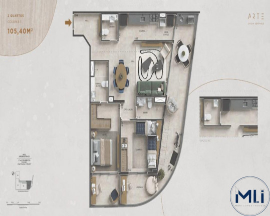 Imagem Imóvel com 3 Quartos à Venda, 117 m² em Jardim Botânico - Rio De Janeiro