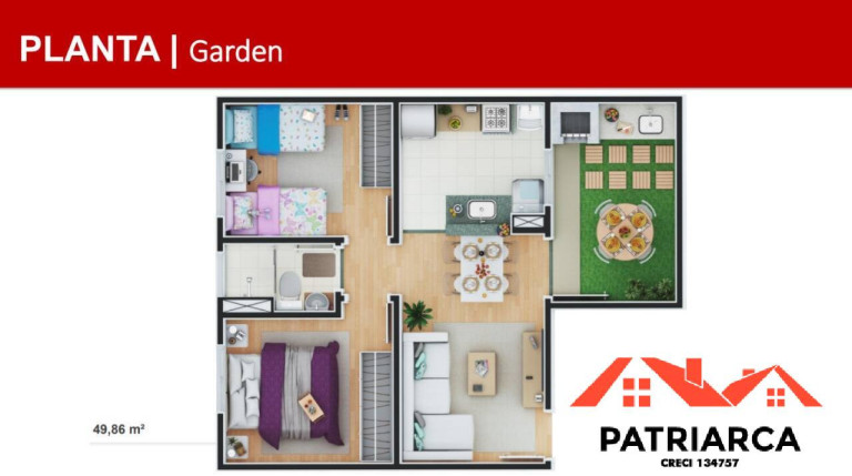 Imagem Apartamento com 2 Quartos à Venda, 40 m² em Alto De Pinheiros - Paulínia