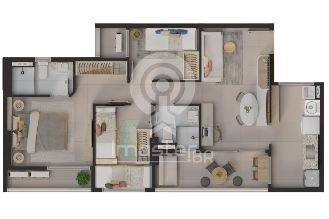 Imagem Apartamento com 2 Quartos à Venda, 49 m² em Messejana - Fortaleza