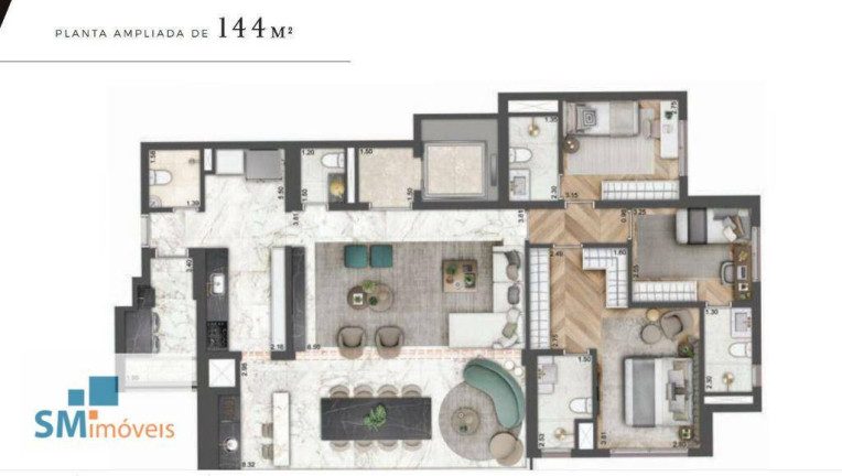 Imagem Apartamento com 3 Quartos à Venda, 144 m² em Jardim Aurélia - São Paulo Imagem Apartamento com 3 Quartos à Venda, 144 m² em Jardim Aurélia - São Paulo
