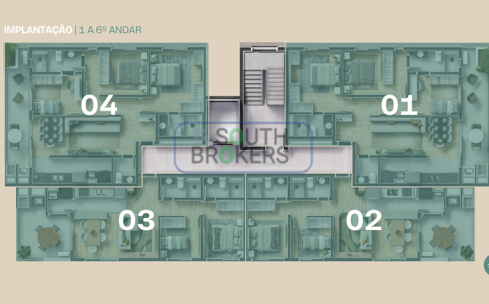 Imagem Apartamento com 3 Quartos à Venda, 66 m² em Portão - Curitiba Imagem Apartamento com 3 Quartos à Venda, 66 m² em Portão - Curitiba