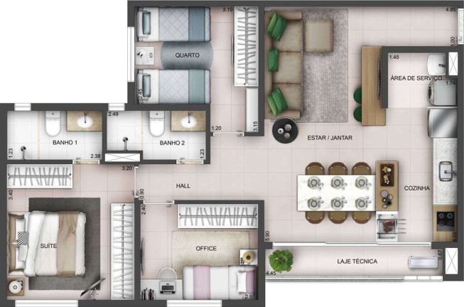 Imagem Apartamento com 3 Quartos à Venda, 81 m² em Setor Aeroporto - Goiânia Imagem Apartamento com 3 Quartos à Venda, 81 m² em Setor Aeroporto - Goiânia