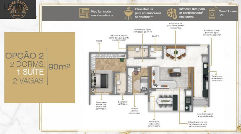 Imagem Apartamento com 3 Quartos à Venda, 90 m² em Jardim - Santo André