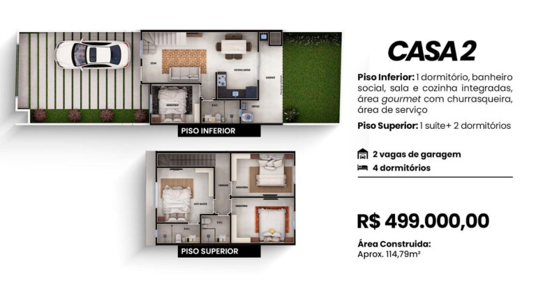 Imagem Casa com 4 Quartos à Venda, 114 m² em Ingleses Do Rio Vermelho - Florianópolis