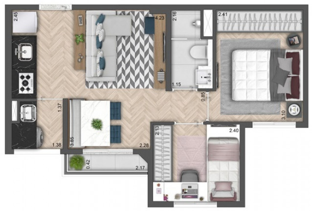 Imagem Apartamento com 2 Quartos à Venda, 38 m² em Imirim - São Paulo