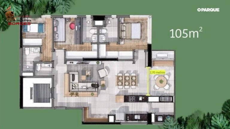 Imagem Apartamento com 3 Quartos à Venda, 105 m² em Brooklin - São Paulo