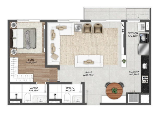 Imagem Apartamento com 3 Quartos à Venda, 74 m² em Centro - Xangri-lá