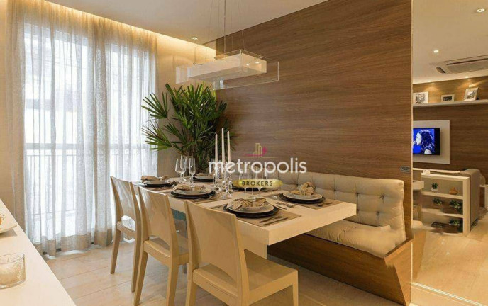 Apartamento com 3 Quartos à Venda, 57 m² em Vila Valparaíso - Santo André