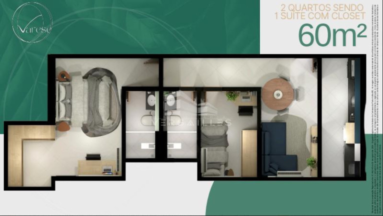 Imagem Apartamento com 2 Quartos à Venda, 56 m² em Nova Esperança - Porto Velho