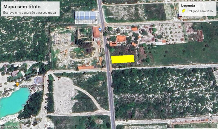 Terreno à Venda, 800 m² em Praia Do Préa - Cruz