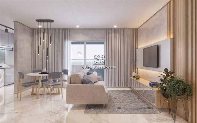 Imagem Apartamento com 2 Quartos à Venda, 72 m² em Vila Mirim - Praia Grande