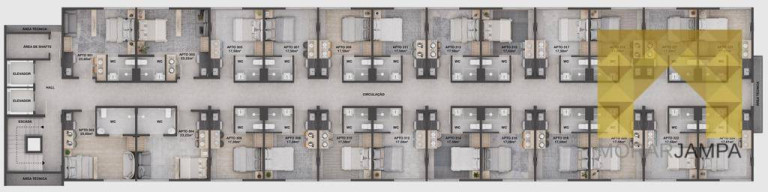 Imagem Apartamento com 1 Quarto à Venda, 17 m² em Cabo Branco - João Pessoa