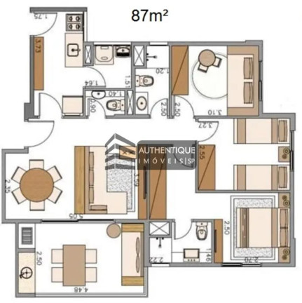 Imagem Apartamento com 3 Quartos à Venda, 87 m² em Alto Da Moóca - São Paulo