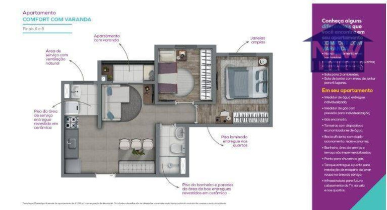 Apartamento com 2 Quartos à Venda, 42 m² em Vila Ema - São Paulo