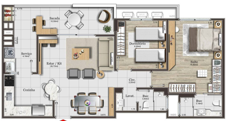 Imagem Apartamento com 2 Quartos à Venda, 89 m² em Campinas - São José Imagem Apartamento com 2 Quartos à Venda, 89 m² em Campinas - São José
